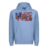 Colony Blue Love Texas Premium Hoodie - Neo Western
