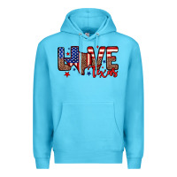 Ocean Blue Love Texas Premium Hoodie - Neo Western