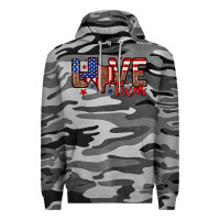 Slate Camo Love Texas Premium Hoodie - Neo Western