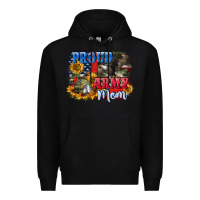 Black Proud army mom 4th of july Premium Hoodie - CowGirlArtShop