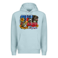 Blue Mist Proud army mom 4th of july Premium Hoodie - CowGirlArtShop
