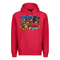 Cardinal Proud army mom 4th of july Premium Hoodie - CowGirlArtShop