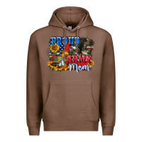 Chestnut Proud army mom 4th of july Premium Hoodie - CowGirlArtShop
