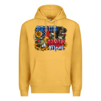 Mustard Proud army mom 4th of july Premium Hoodie - CowGirlArtShop
