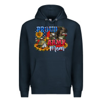 Navy Proud army mom 4th of july Premium Hoodie - CowGirlArtShop