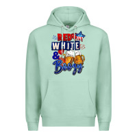 Seafoam Red white and boozy 4th of july Premium Hoodie - CowGirlArtShop