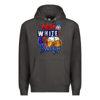 Smoke Red white and boozy 4th of july Premium Hoodie - CowGirlArtShop
