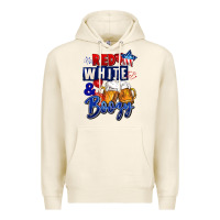 Tofu Red white and boozy 4th of july Premium Hoodie - CowGirlArtShop