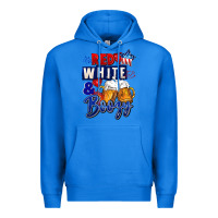 True Royal Red white and boozy 4th of july Premium Hoodie - CowGirlArtShop