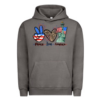 Pigment Tornado Peace love america 4th of july Urban Hoodie - CowGirlArtShop