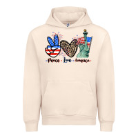 Sandshell Peace love america 4th of july Urban Hoodie - CowGirlArtShop
