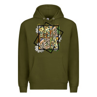 Army Green mama leopard Premium Hoodie - CowhideDigitalArt