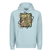 Blue Mist mama leopard Premium Hoodie - CowhideDigitalArt