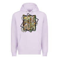 Lilac mama leopard Premium Hoodie - CowhideDigitalArt