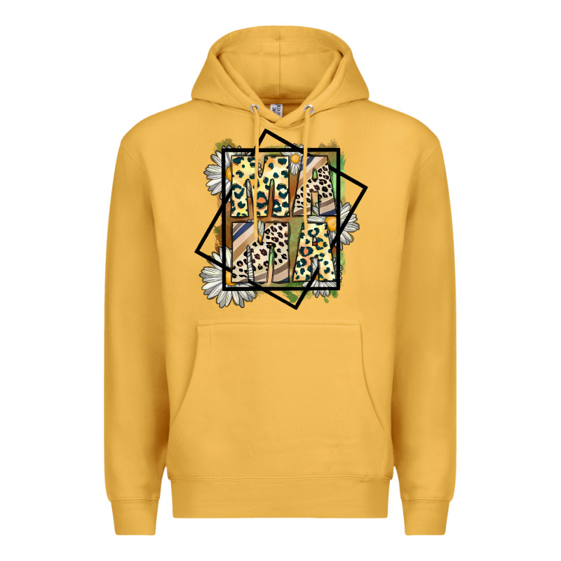 Mama Leopard Premium Hoodie by CowhideDigitalArt | Teevron