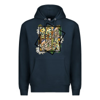 Navy mama leopard Premium Hoodie - CowhideDigitalArt