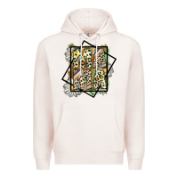Pale Pink mama leopard Premium Hoodie - CowhideDigitalArt