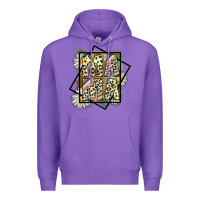 Purple mama leopard Premium Hoodie - CowhideDigitalArt