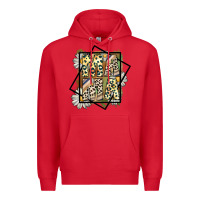 Red mama leopard Premium Hoodie - CowhideDigitalArt