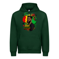 Forest Green free ish since 1865 black man Urban Hoodie - HRA Design Shop