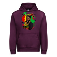 Mauve Wine free ish since 1865 black man Urban Hoodie - HRA Design Shop
