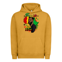 Pigment Peanut Butter free ish since 1865 black man Urban Hoodie - HRA Design Shop