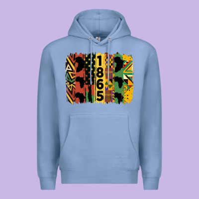 Juneteenth 1865 Brush Stroke Premium Hoodie Designed By Hra Design Shop