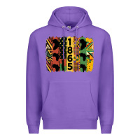 Purple juneteenth 1865 brush stroke Premium Hoodie - HRA Design Shop