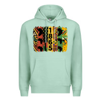 Seafoam juneteenth 1865 brush stroke Premium Hoodie - HRA Design Shop