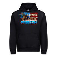 Black Long live freedom 4th of july Urban Hoodie - Neo Western