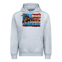 Heather Grey Long live freedom 4th of july Urban Hoodie - Neo Western