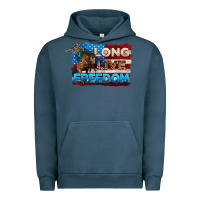 Pigment Midnight Navy Long live freedom 4th of july Urban Hoodie - Neo Western