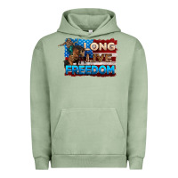 Pigment Oil Green Long live freedom 4th of july Urban Hoodie - Neo Western