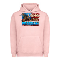 Pigment Salmon Long live freedom 4th of july Urban Hoodie - Neo Western