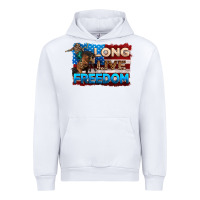 White Long live freedom 4th of july Urban Hoodie - Neo Western