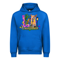 Cobalt louisiana la mardi gras Urban Hoodie - FaDigitalArtStudio