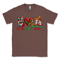 Chestnut Peace Love Day Of The Dead Classic Tee - BundleAndBundleShop