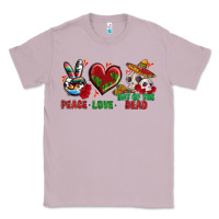 Lilac Peace Love Day Of The Dead Classic Tee - BundleAndBundleShop