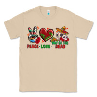 Mushroom Peace Love Day Of The Dead Classic Tee - BundleAndBundleShop