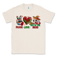 Natural Peace Love Day Of The Dead Classic Tee - BundleAndBundleShop