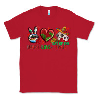 Red Peace Love Day Of The Dead Classic Tee - BundleAndBundleShop
