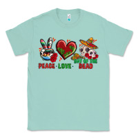 Peace Love Day Of The Dead Classic Tee | Teevron