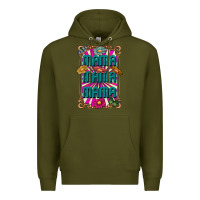 Army Green mama mama mama Premium Hoodie - CowhideDigitalArt