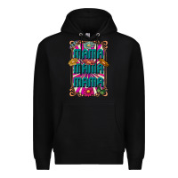 Black mama mama mama Premium Hoodie - CowhideDigitalArt