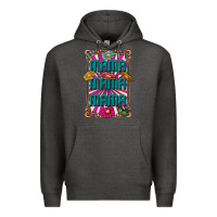 Charcoal Heather mama mama mama Premium Hoodie - CowhideDigitalArt