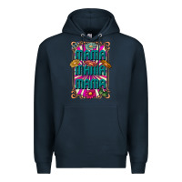 Navy mama mama mama Premium Hoodie - CowhideDigitalArt