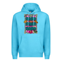 Ocean Blue mama mama mama Premium Hoodie - CowhideDigitalArt