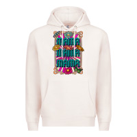 Pale Pink mama mama mama Premium Hoodie - CowhideDigitalArt