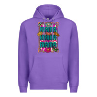 Purple mama mama mama Premium Hoodie - CowhideDigitalArt