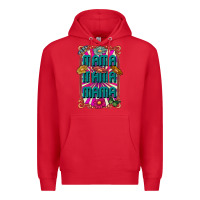 Red mama mama mama Premium Hoodie - CowhideDigitalArt